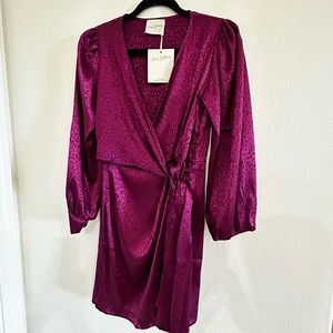 NWT. Purple/magenta silk dress